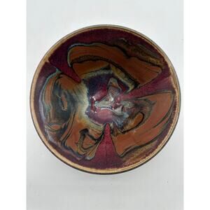 Patton Pottery Seattle artist 8.5“ bowl Matthew Studio Hand Thrown Freeform PNW